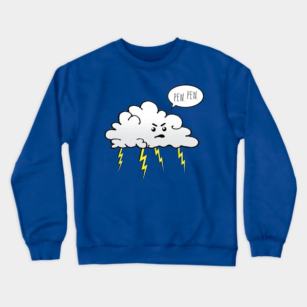 Angry Cloud Crewneck Sweatshirt by wanungara